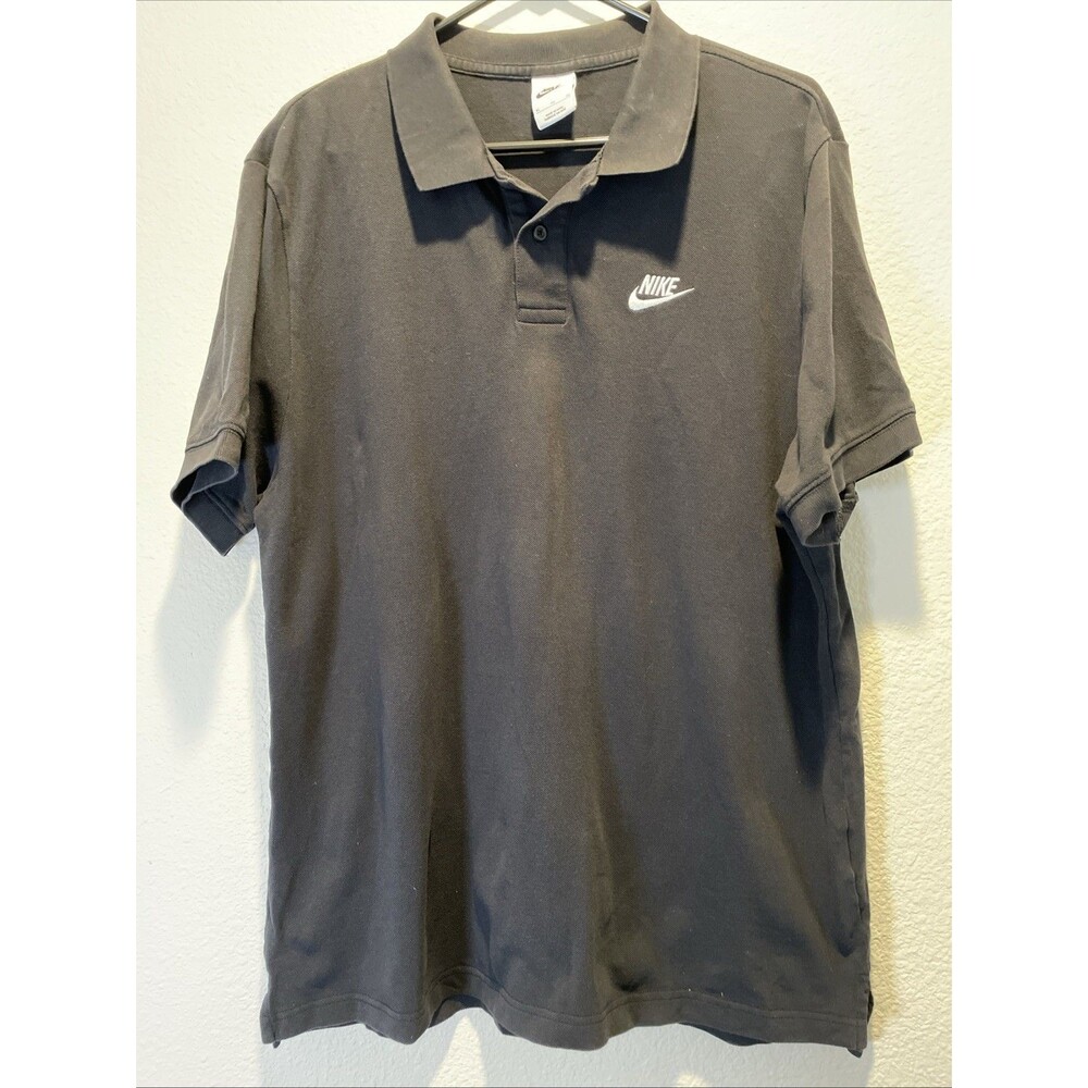 Nike Men’s Polo Short Sleeve Black Shirt Size XL